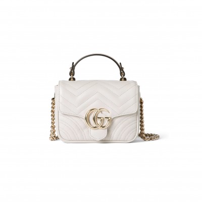 GUCCI GG MARMONT MINI TOP HANDLE BAG 811238 (17*13*6cm)
